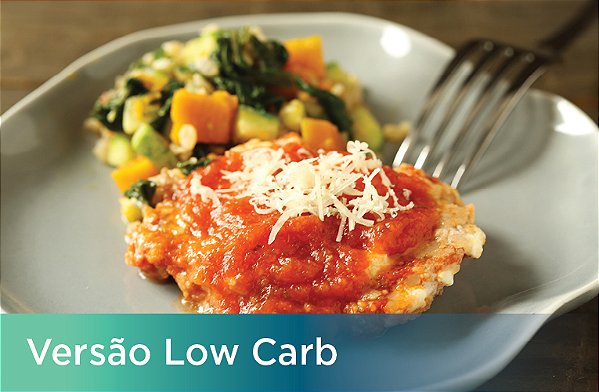 Parmegiana de Forno e Espaguete de Abobrinha ao Limão (Low Carb)