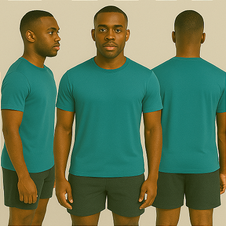 Camiseta Manga Curta Urban Dry 100% Poliamida Premium Tiffany