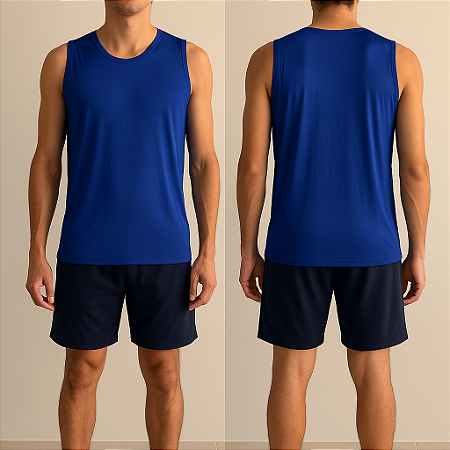 Regata Unissex Esportiva Azul Royal Sport Dry