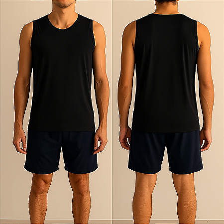 Regata Unissex Esportiva Sport Dry Preta