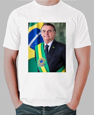 Camiseta Foto Oficial Presidente Bolsonaro (Super Econômica!)