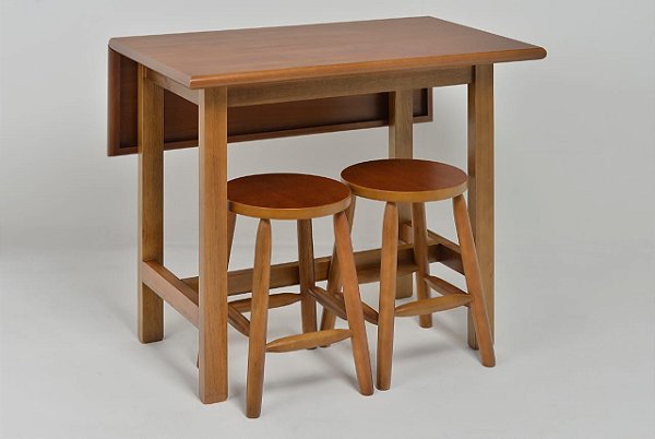 Mesa Elástica c/4 banquetas Kelly - Imbuia