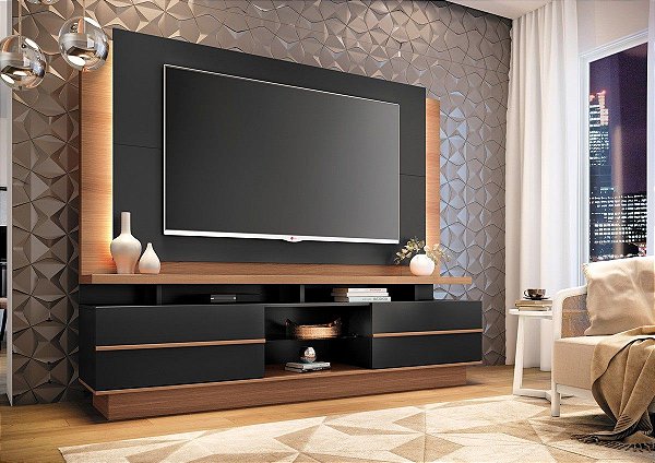 Home Lion c/ Led - Nature c/preto HB