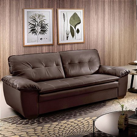 Sofá 3 lugares Marrocos - korano marrom RDM
