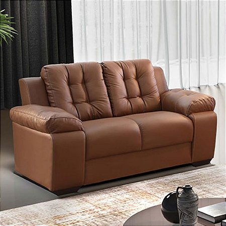 Sofá 2 lugares Estocolmo - korano marrom RDM