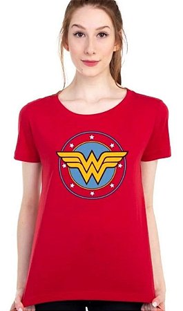 Camiseta Logo Mulher Maravilha DC Comics - Piticas BLG