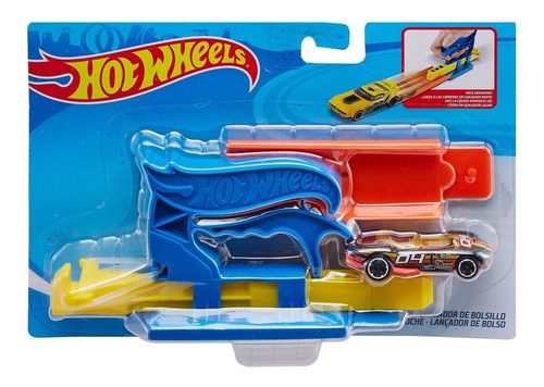 Brinquedo Hot Wheels Lançador com Carrinho Azul Mattel Fth84