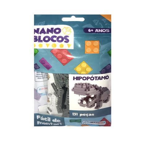 Nano Blocos - Animais Sortidos - Hipopótamo