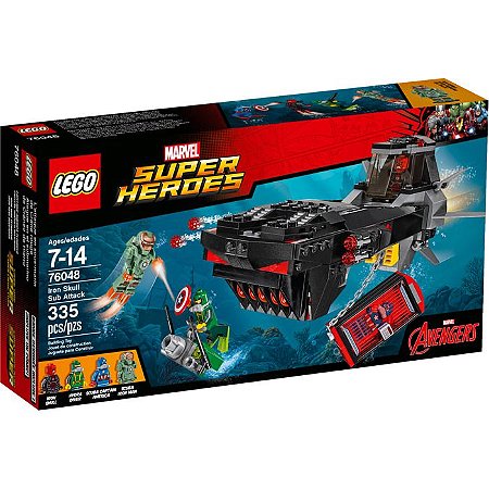 Lego, Marvel Super Herdes - ATAQUE DE SUBMARINO DO CAVEIRA DE FERRO