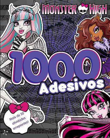 Livro de Adesivos - Volume 1. Coleção Monster High (Português) Acabamento especial
