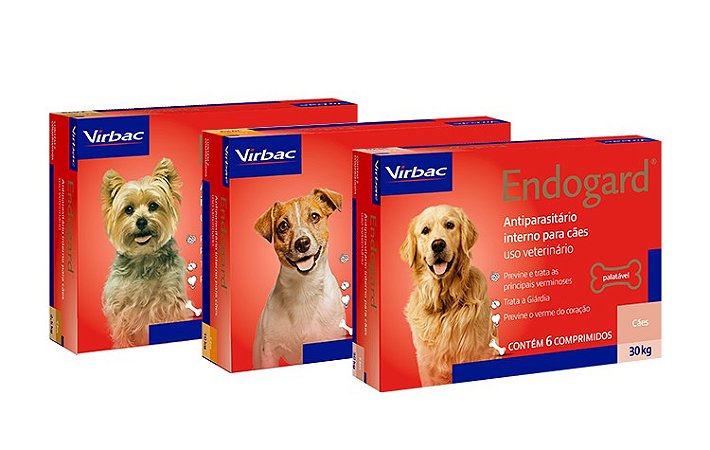 Vermífugo Endogard Cães Caixa com 6 Comprimidos