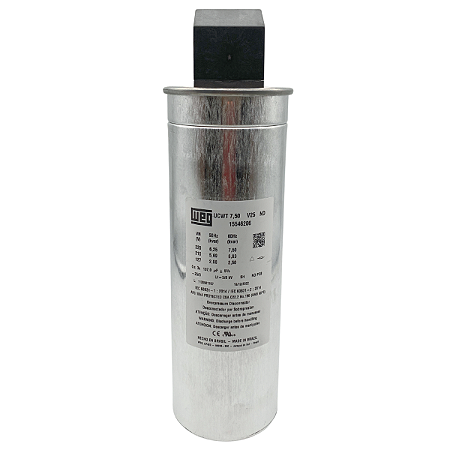 CAPACITOR CFP TRIFÁSICO WEG 7,5kVAr/220V/60Hz ND 75X225 - 15546206