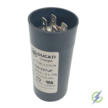 CAPACITOR PARTIDA ELET DUCATI 189-227uF 220V - B