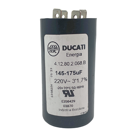 CAPACITOR PARTIDA ELET DUCATI 145-175uF 220V - A