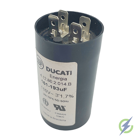 CAPACITOR PARTIDA ELET DUCATI 161-193uF 110V - A