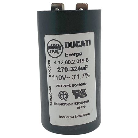 CAPACITOR PARTIDA ELET DUCATI 270-324uF 110V - A