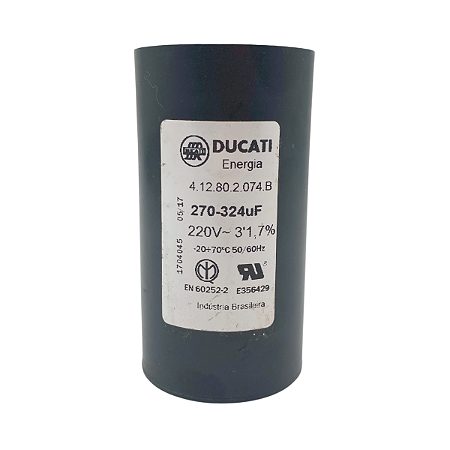 CAPACITOR PARTIDA ELET DUCATI 270-324uF 220V - D