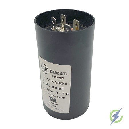 CAPACITOR PARTIDA ELET DUCATI 680-816uF 110V - D