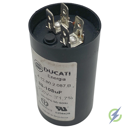 CAPACITOR PARTIDA ELET DUCATI 88-108uF 250V - A