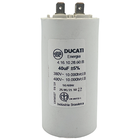 CAPACITOR PERMANENTE DUCATI 40uF 380/400V TD