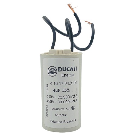 CAPACITOR PERMANENTE DUCATI 4uF 440V CF100