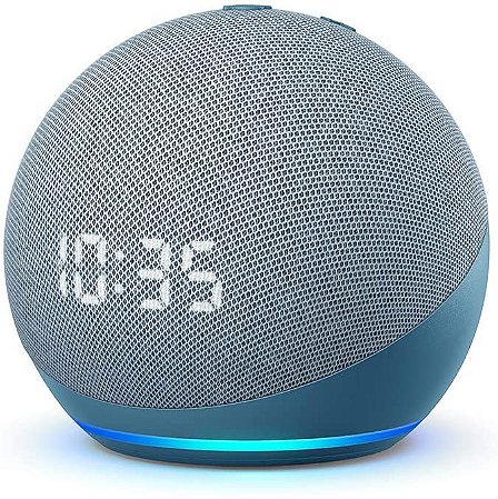 Echo Dot (4ª geração): Smart Speaker com Relógio e Alexa