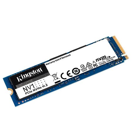 SSD Kingston NV1 500GB,M.2 2280 NVMe, Leitura: 2100MB/s e Gravação: 1700MB/s - SNVS/500G
