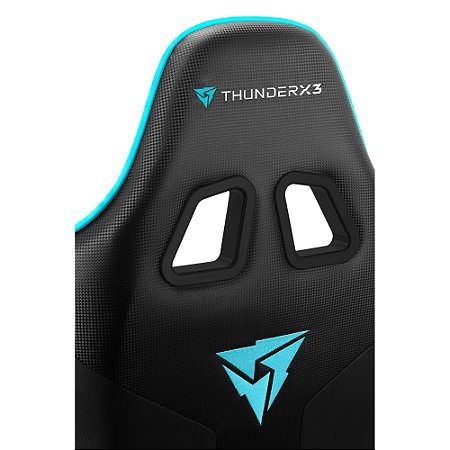 Cadeira Gamer ThunderX3 EC3 Preta/Cyan