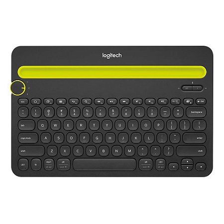 Teclado sem fio Logitech K480 com Suporte Integrado para Smartphone e Tablet, Bluetooth Easy-Switch para 3 dispositivos