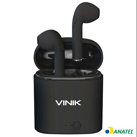 Fone de Ouvido Bluetooth Easy W1 Tws True Wireless Preto- Vinik
