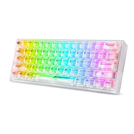 TEC MECANICO REDRAGON  FIZZ RGB CRYSTAL K617CT-RGB