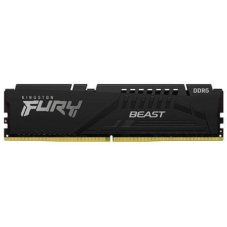 Memória DDR5 Kingston FURY Beast, 8GB, 5200MHz, Black, KF522C10BBK2-8