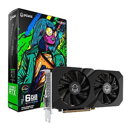 VGA NVIDIA GEFORCE RTX 3050 6GB GDDR6 96BIT PROJETO EDGE - PVRTX30506BLPE 23808