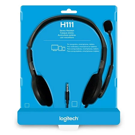 HEADSET LOGITECH H111 CINZA 981-000612 10805