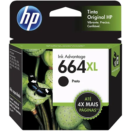 CART HP 664XL F6V31AB HP 664XL PRETO 8,5 ML 10564