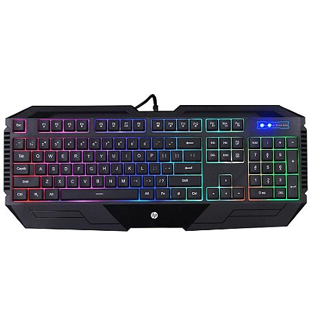 Teclado Gamer HP, LED, ABNT2 - K110