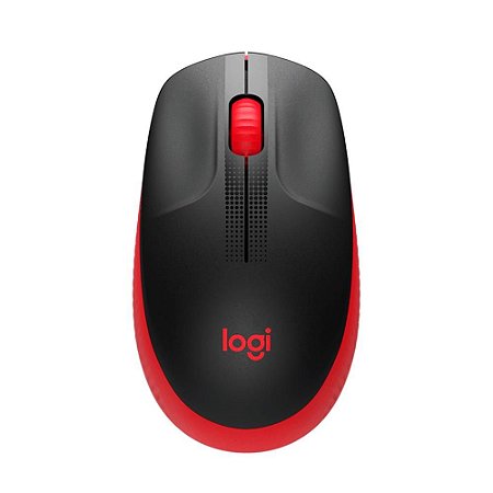 Mouse Sem fio Logitech M190, Vermelho