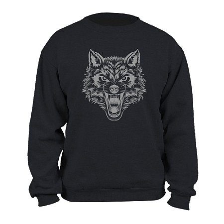 the wolf moletom com capuz