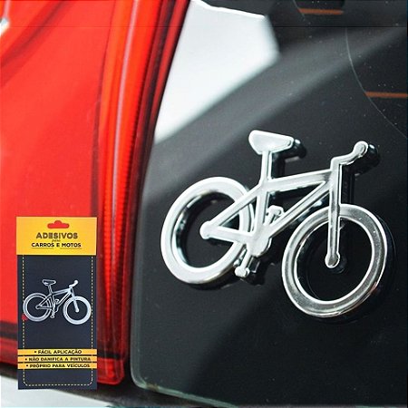 Emblema para Carro Bike Cromado - Mania de Corrida