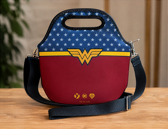 Bolsa Térmica Corrida Mulher Maravilha em Neoprene