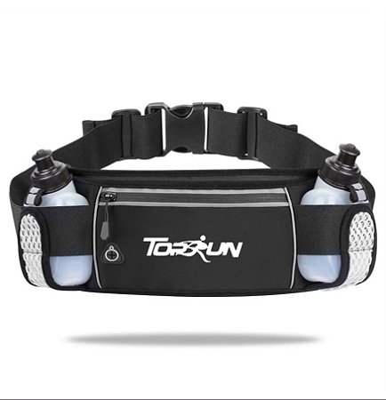 POCHETE CINTO DE HIDRATAÇÃO PREMIUM COM DUAS GARRAFAS