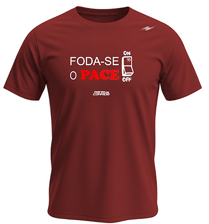 Camiseta FODA-SE O PACE Tamarindo em Poliamida