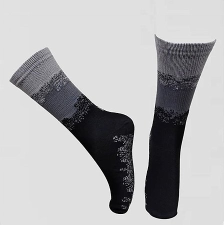 Meias de Poliamida Respingo Cinza, Chumbo e Preto (Tamanho único 35 ao 43)