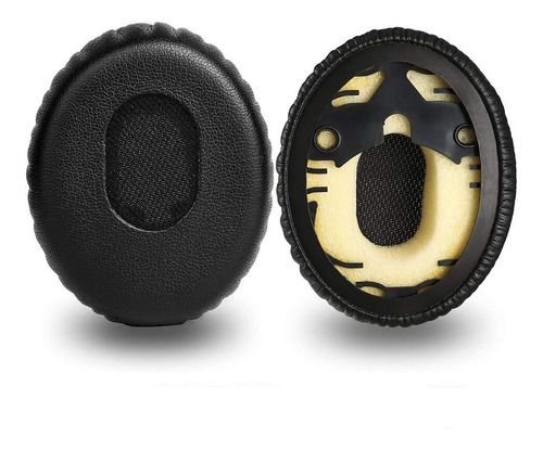 Espumas Earpad Almofadas Par Couro Compatível Para Bose Qc3