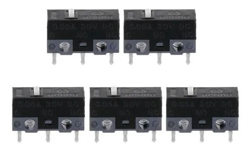Micro Switch Original HUANO 5m P/ Mouse Gamer Kit 2 Peças
