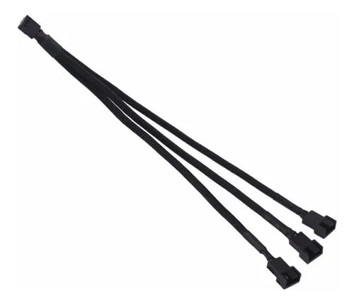 Cabo Multi-fan Sleeved 3 Cooler Fan 4 Pin Splitter Pwm 12v