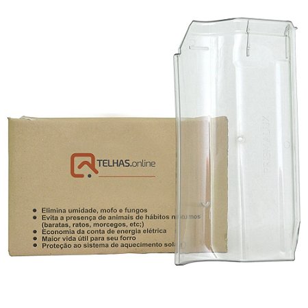 Kit Telha Americana Esmaltada (Piso) Terracota PET Injetada Caixa Com 10 Peças