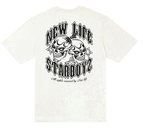 CAMISETA NEW LIFE STAR BOYS OFF WHITE