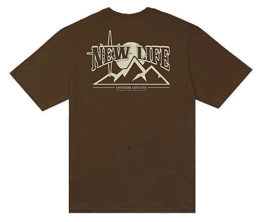 CAMISETA NEW LIFE MAUNTAIN BROWN