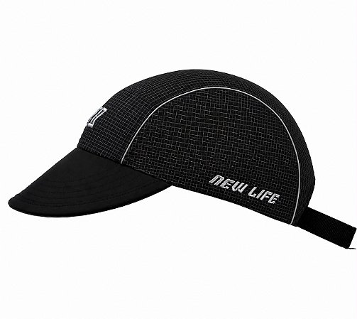 BONÉ 5 PANEL NEW LIFE RUNNER CHECKERED BLACK CONTRAST